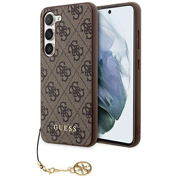 Guess Guess GUHCSA35GF4GBR A35 A356 brązowy/brown hardcase 4G Charms Collection