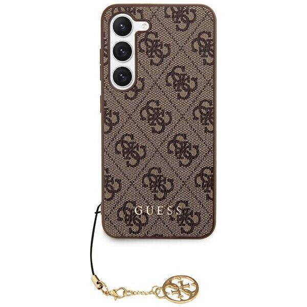 Guess Guess GUHCSA35GF4GBR A35 A356 brązowy/brown hardcase 4G Charms Collection