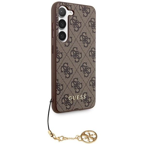 Guess Guess GUHCSA55GF4GBR A55 A556 brązowy/brown hardcase 4G Charms Collection
