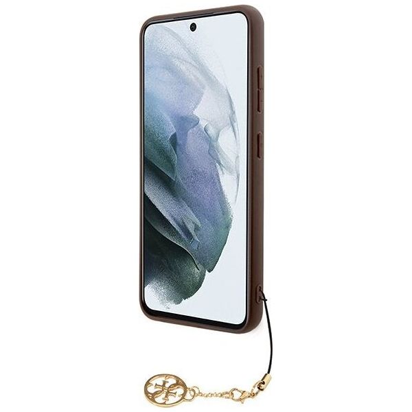 Guess Guess GUHCSA55GF4GBR A55 A556 brązowy/brown hardcase 4G Charms Collection