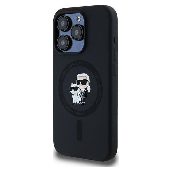 Karl Lagerfeld Karl Lagerfeld KLHMP15LSCMKCRHK iPhone 15 Pro 6.1" czarny/black hardcase Silicone Karl & Choupette MagSafe