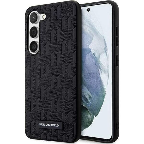 Karl Lagerfeld Karl Lagerfeld Saffiano Monogram Metal Logo - Etui Samsung Galaxy S24 (czarny)