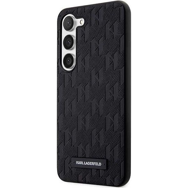Karl Lagerfeld Karl Lagerfeld Saffiano Monogram Metal Logo - Etui Samsung Galaxy S24 (czarny)