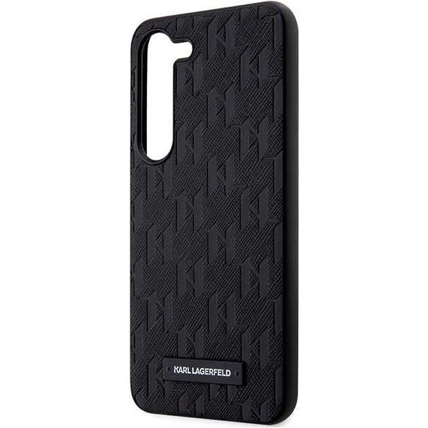Karl Lagerfeld Karl Lagerfeld Saffiano Monogram Metal Logo - Etui Samsung Galaxy S24 (czarny)