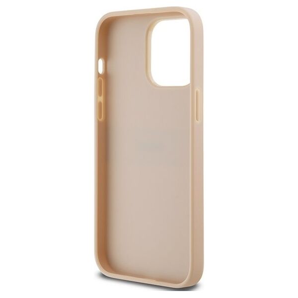 DKNY DKNY DKHCP14XPRTHSLP iPhone 14 Pro Max 6.7" różowy/pink hardcase Leather Mono Stripe & Metal Logo
