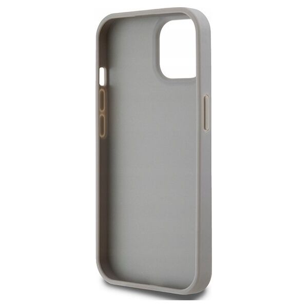 DKNY DKNY DKHCP15MPRTHSLE iPhone 15 Plus / 14 Plus 6.7" beżowy/beige hardcase Leather Mono Stripe & Metal Logo