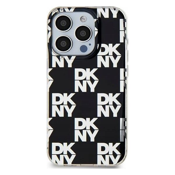 DKNY DKNY DKHCP15SHDLCEK iPhone 15 / 14 / 13 6.1" czarny/black hardcase IML Checkered Mono Pattern