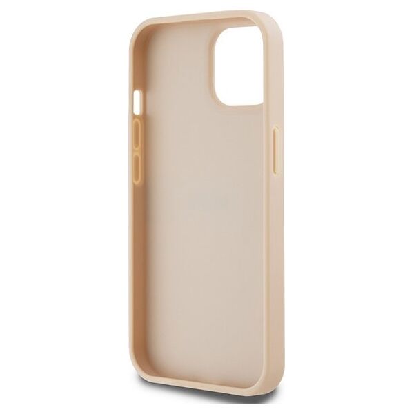 DKNY DKNY DKHCP15MPRTHSLP iPhone 15 Plus / 14 Plus 6.7" różowy/pink hardcase Leather Mono Stripe & Metal Logo