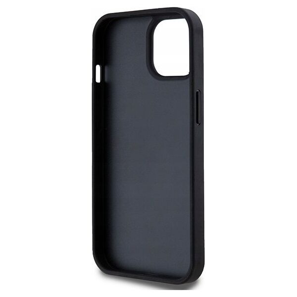 DKNY DKNY DKHCP15MPCPTSSK iPhone 15 Plus / 14 Plus 6.7" czarny/black hardcase Leather Checkered Mono Pattern & Printed Stripes