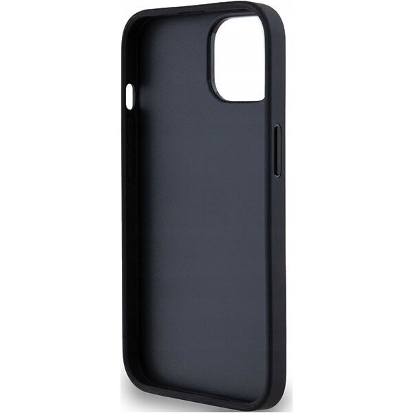 DKNY DKNY DKHCP15MPRTHSLK iPhone 15 Plus / 14 Plus 6.7" czarny/black hardcase Leather Mono Stripe & Metal Logo
