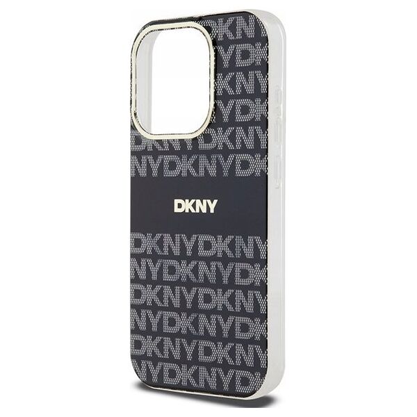 DKNY DKNY DKHMP14LHRHSEK iPhone 14 Pro 6.1" czarny/black hardcase IML Mono & Stripe MagSafe