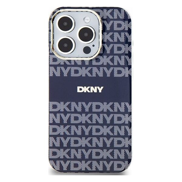 DKNY DKNY DKHMP15LHRHSEB iPhone 15 Pro 6.1" niebieski/blue hardcase IML Mono & Stripe MagSafe