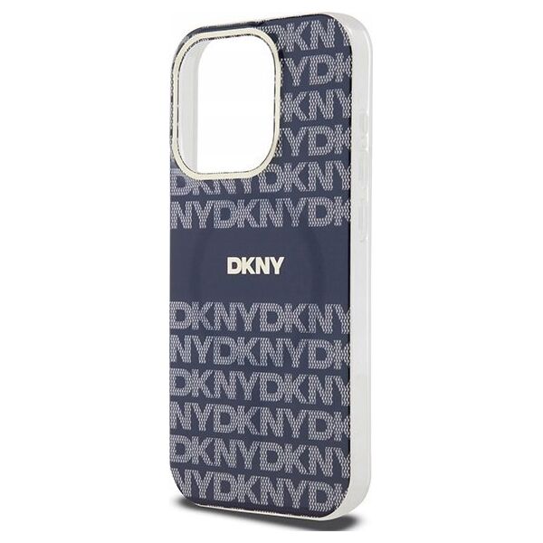 DKNY DKNY DKHMP15XHRHSEB iPhone 15 Pro Max 6.7" niebieski/blue hardcase IML Mono & Stripe MagSafe