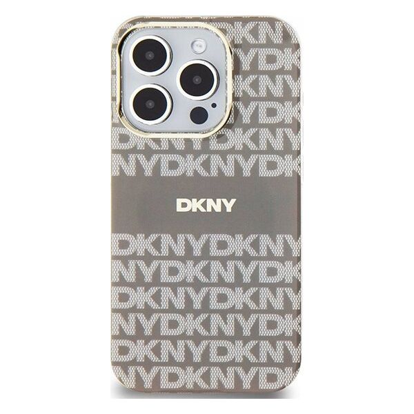 DKNY DKNY DKHMP15XHRHSEE iPhone 15 Pro Max 6.7" beżowy/beige hardcase IML Mono & Stripe MagSafe