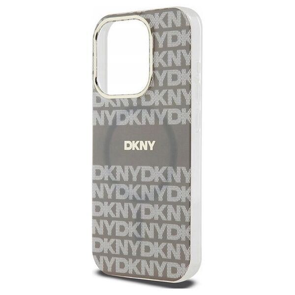 DKNY DKNY DKHMP15XHRHSEE iPhone 15 Pro Max 6.7" beżowy/beige hardcase IML Mono & Stripe MagSafe