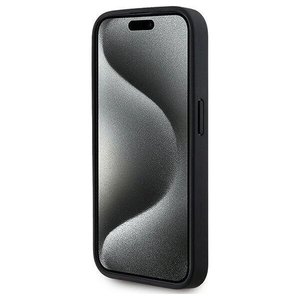 Karl Lagerfeld Karl Lagerfeld KLHMP15XPKHPORPK iPhone 15 Pro Max 6.7" hardcase czarny/black Leather Monogram Metal Logo