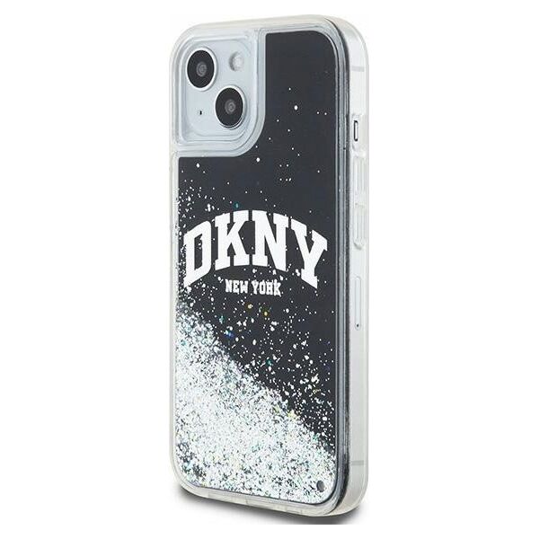 DKNY DKNY Liquid Glitter Big Logo - Etui iPhone 15 Plus / 14 Plus (czarny)