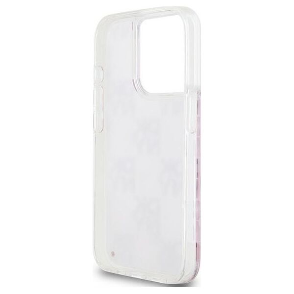DKNY DKNY Liquid Glitter Multilogo - Etui iPhone 15 Pro (różowy)