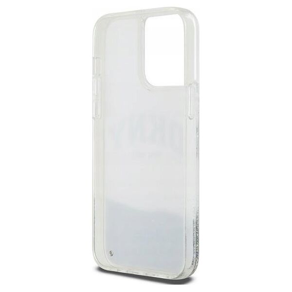 DKNY DKNY Liquid Glitter Big Logo - Etui iPhone 15 Pro Max (biały)