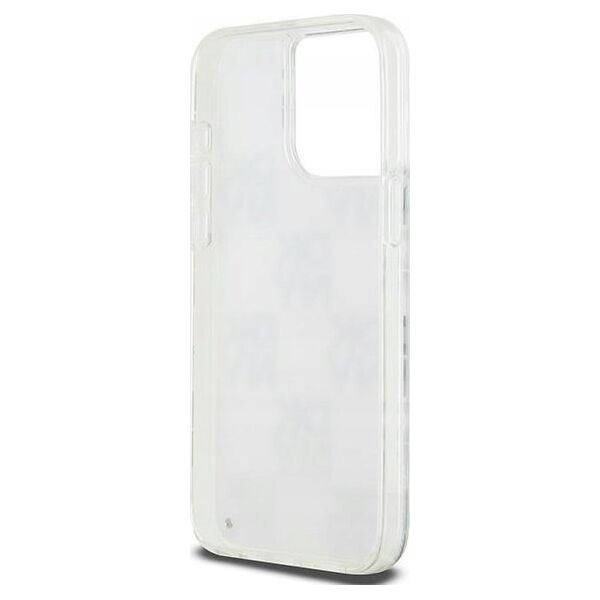 DKNY DKNY Liquid Glitter Multilogo - Etui iPhone 15 Pro Max (biały)