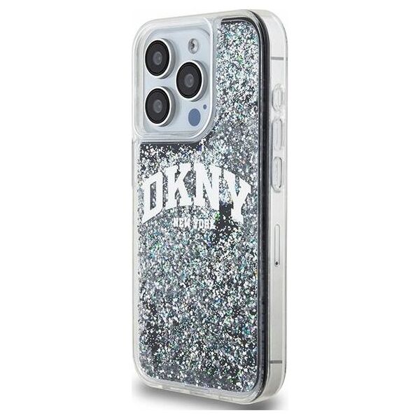 DKNY DKNY Liquid Glitter Big Logo - Etui iPhone 14 Pro (czarny)