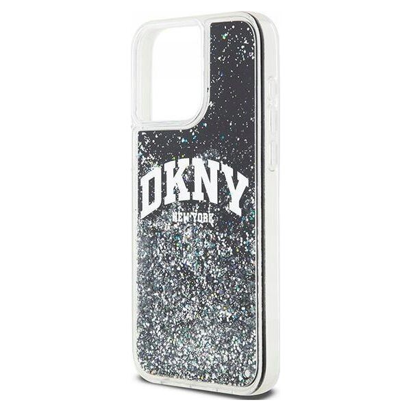 DKNY DKNY Liquid Glitter Big Logo - Etui iPhone 14 Pro Max (czarny)