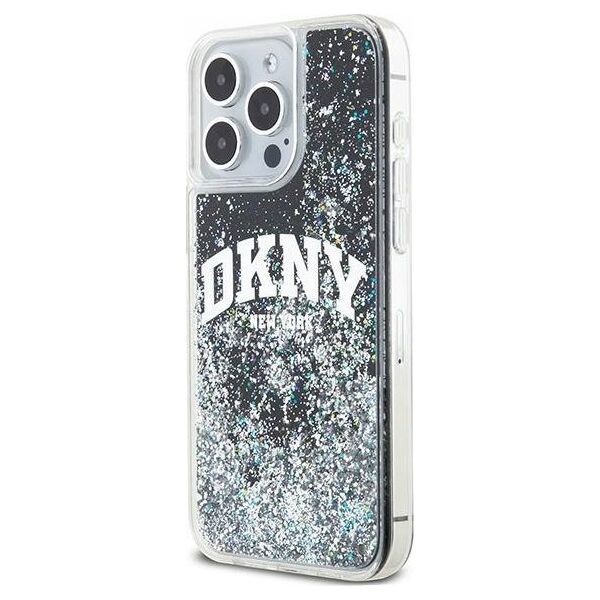 DKNY DKNY Liquid Glitter Big Logo - Etui iPhone 13 Pro Max (czarny)