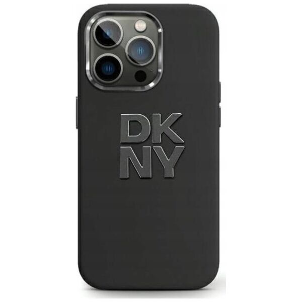 DKNY DKNY Liquid Silicone Metal Logo - Etui iPhone 15 Plus / 14 Plus (czarny)