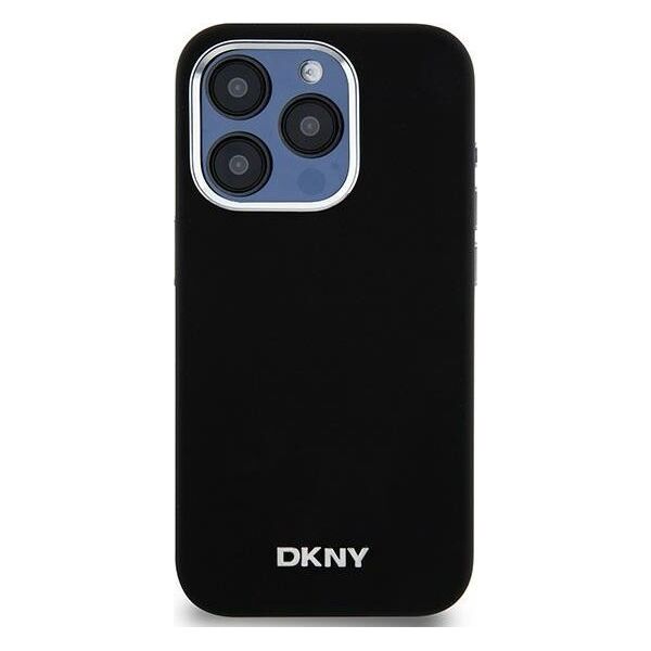 DKNY DKNY Liquid Silicone Small Metal Logo MagSafe - Etui iPhone 14 Pro (czarny)