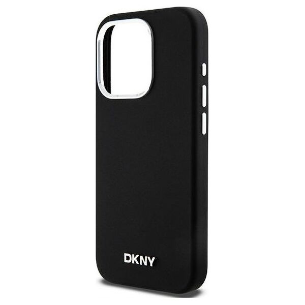 DKNY DKNY Liquid Silicone Small Metal Logo MagSafe - Etui iPhone 14 Pro (czarny)