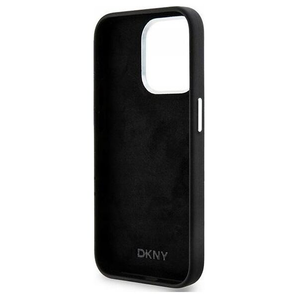 DKNY DKNY Liquid Silicone Small Metal Logo MagSafe - Etui iPhone 14 Pro (czarny)