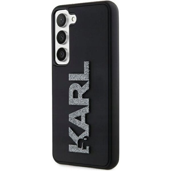 Karl Lagerfeld Karl Lagerfeld KLHCS24S3DMBKCK S24 S921 black/black hardcase 3D Rubber Glitter Logo