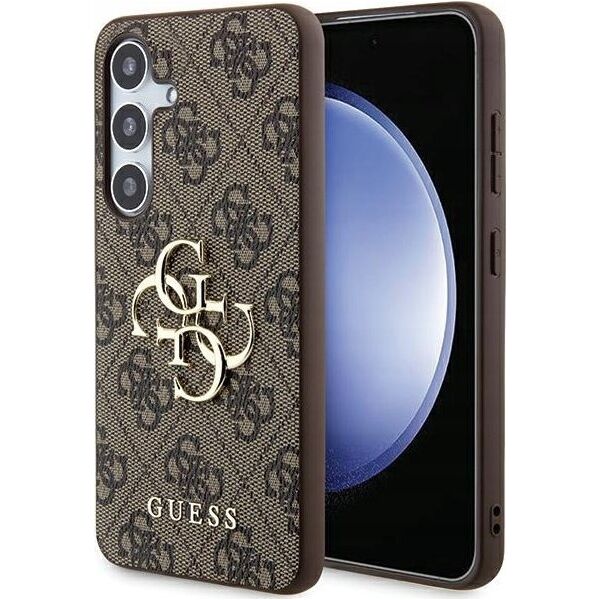 Guess GUESS futerał do SAMSUNG A35 GUHCSA354GMGBR (PU Big 4G Metal Logo) brązowy