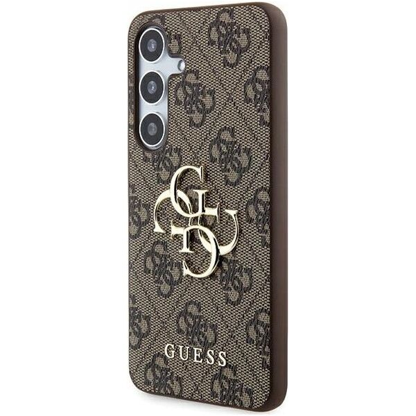 Guess GUESS futerał do SAMSUNG A35 GUHCSA354GMGBR (PU Big 4G Metal Logo) brązowy