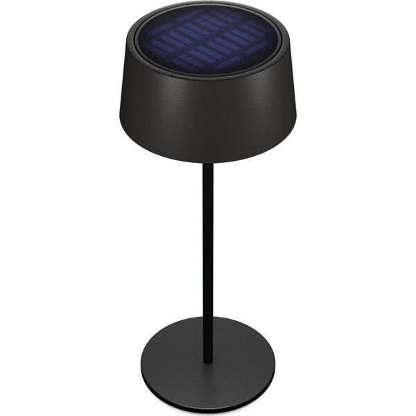 Επιτραπέζιο φωτιστικό Realpower RealPower LED-Solar Tischlampe dimmbar mit Akku, μαύρο