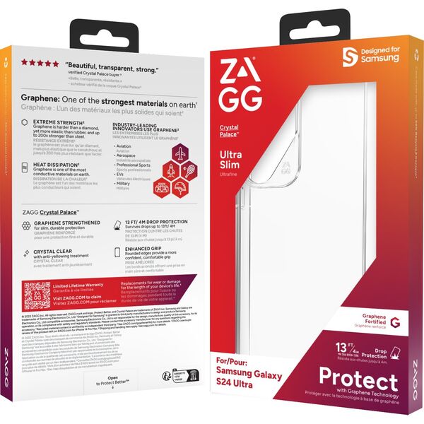 Zagg International ZAGG Cases Crystal Palace - obudowa ochronna do Samsung S24 Ultra