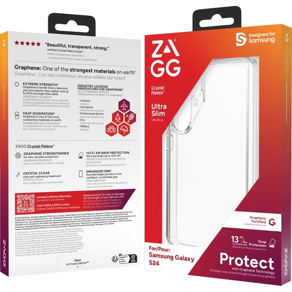 Zagg International ZAGG Cases Crystal Palace - obudowa ochronna do Samsung S24