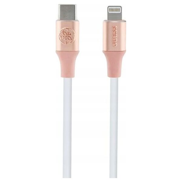 Kabel USB Guess USB-C - Lightning 1.5 m Różowy (GUCLLALRGDP)