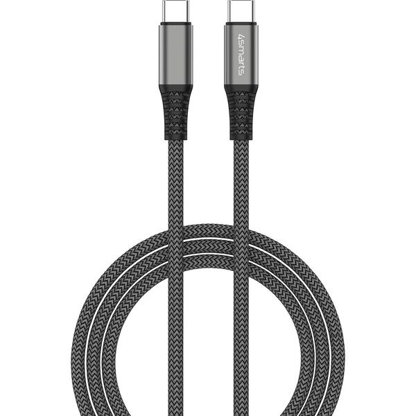Καλώδιο USB 4smarts 4smarts USB-C σε USB-C Καλώδιο PremiumCord 100W 1,5m, μαύρο