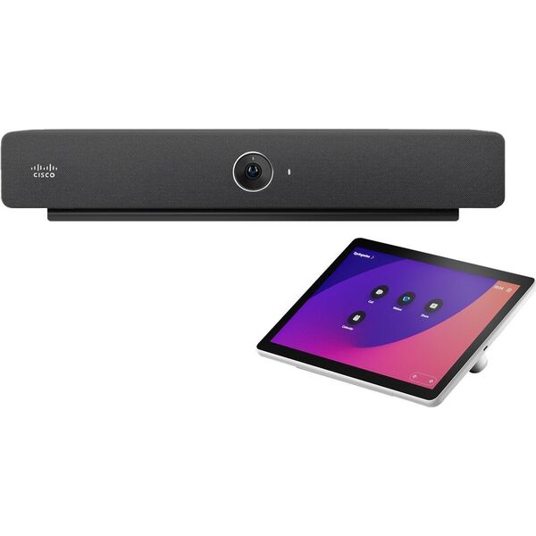 System przekazu sygnału AV Cisco Cisco Webex Room Bar - Videokonferenzkomponente - Kohle - mit Wandmontierter Raumnavigator
