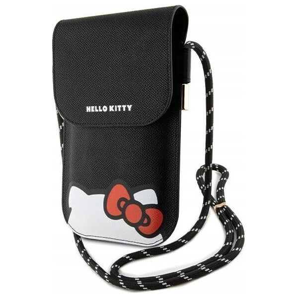 Sourcing Hello Kitty Handbag HKOWBPSCKEK black/black Leather Hiding Kitty Cord