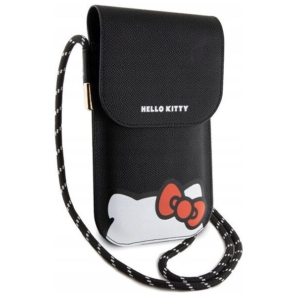 Sourcing Hello Kitty Handbag HKOWBPSCKEK black/black Leather Hiding Kitty Cord