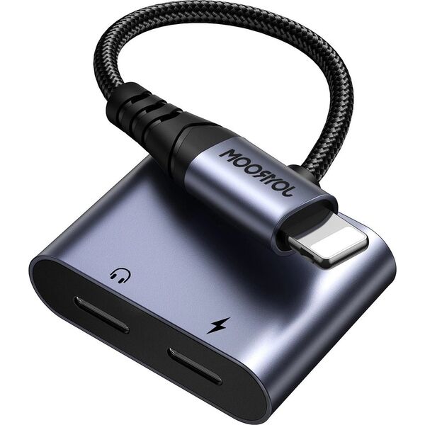 Joyroom Adapter DAC 2w1 Joyroom SY-L02 Lightning / 2xLightning czarny