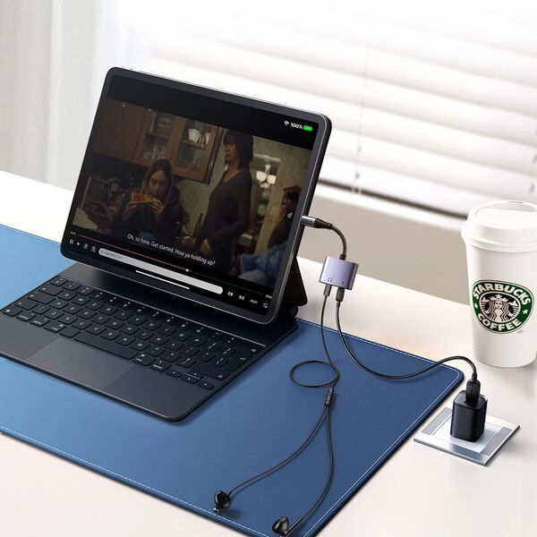 Joyroom Adapter DAC 2w1 Joyroom SY-L02 Lightning / 2xLightning czarny