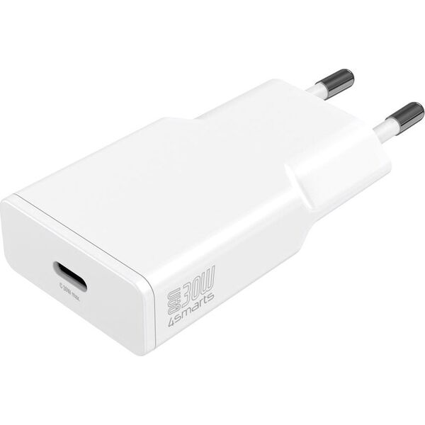 Φορτιστής 4smarts 4smarts Netzladegerät PDPlug Slim 30W GaN 1C, λευκό