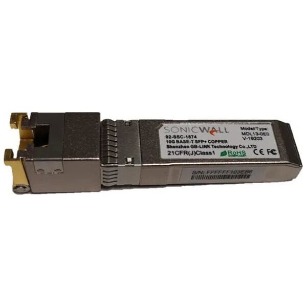 Moduł SFP SonicWall SonicWall - SFP+-Transceiver-Modul - 10GbE - 10GBase-T - RJ-45