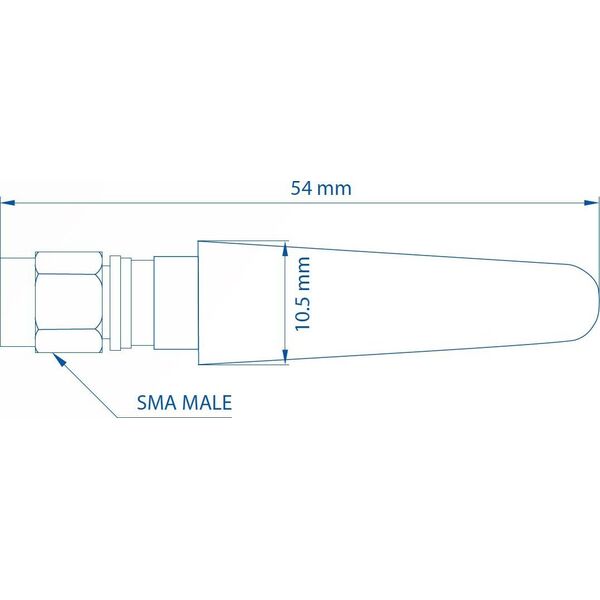 Adapter USB Teltonika TELTONIKA NETWORKS Gerade Kompakte Mobile Antenne