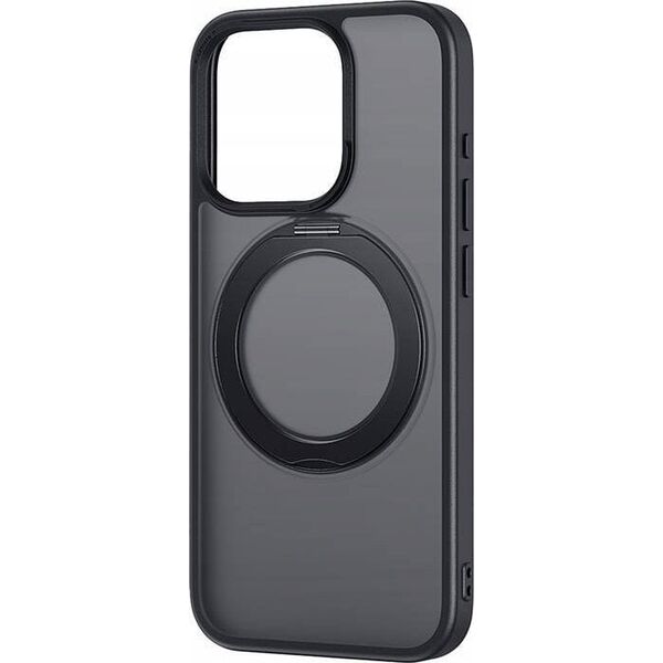 Baseus Etui Baseus SkyRing Magnetic ze stojakiem dla iP 13 Pro + szkło hartowane i zestaw czyszczący (czarny)