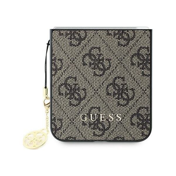 Guess Guess GUHCZF6GF4GBR Z Flip6 F741 brązowy/brown 4G Charm