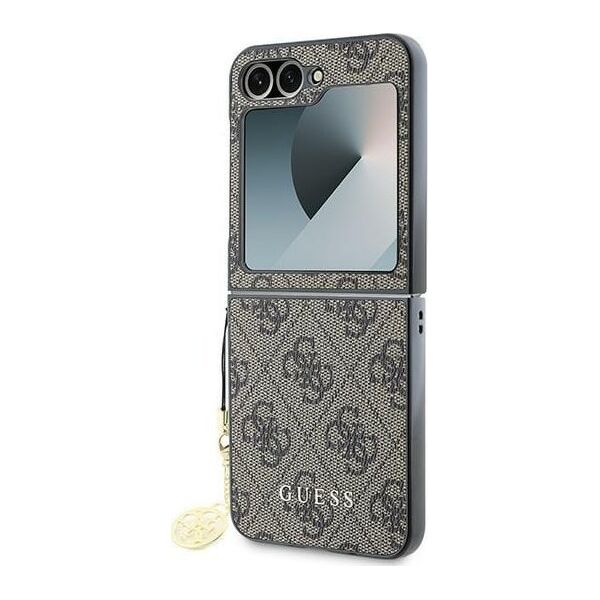 Guess Guess GUHCZF6GF4GBR Z Flip6 F741 brązowy/brown 4G Charm